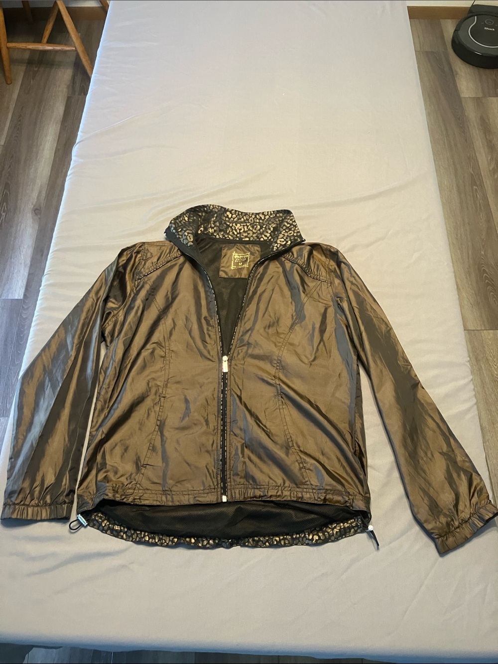 Three Hearts Metallic Brown Lightweight Utility Jacket